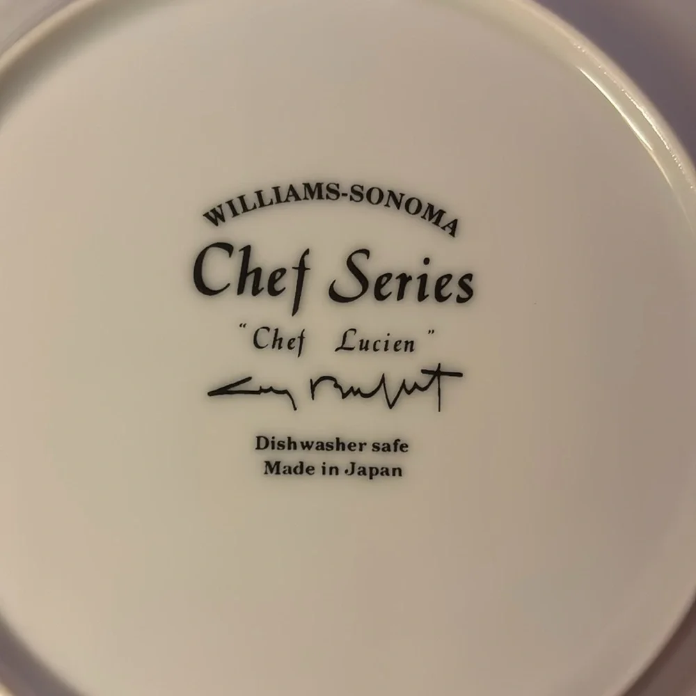 Williams Sonoma Chef Series 7 7/8 salad/dessert Plate. Set of 6.